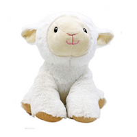 12" SITTING ANIMALS - WHITE LAMB (Special Order)