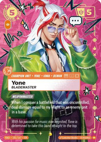 Yone, Blademaster (Showcase) (181/167) - Radiance Foil