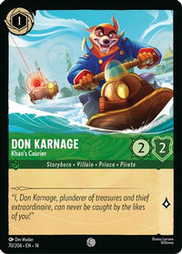Don Karnage - Khan's Courier (70/204) - Hyperia City Cold Foil