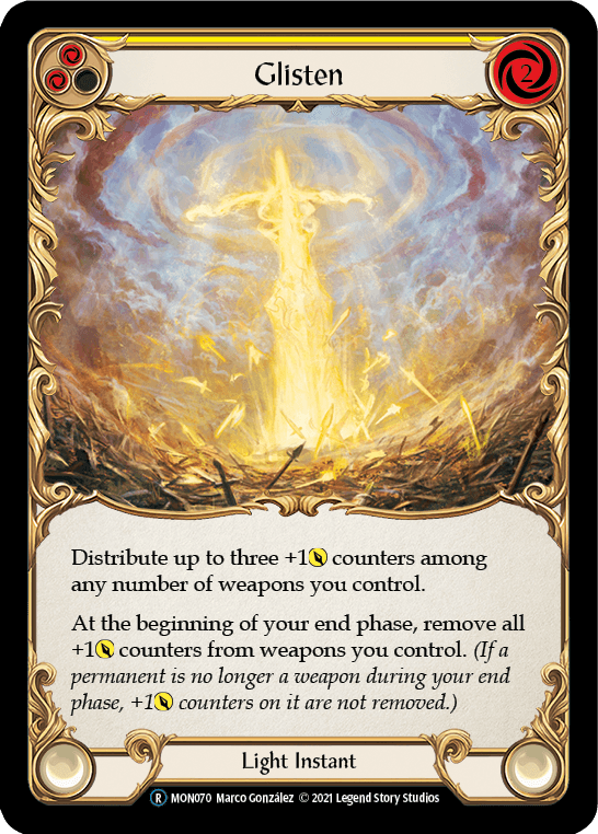 Glisten (Yellow) [U-MON070-RF] (Monarch Unlimited) Unlimited Rainbow Foil - POKÉ JEUX