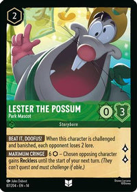 Lester the Possum - Park Mascot (87/204) - Hyperia City