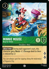 Minnie Mouse - Busy Go-Getter (92/204) - Hyperia City Cold Foil
