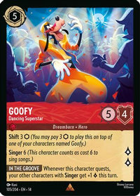 Goofy - Dancing Superstar (105/204) - Hyperia City Cold Foil