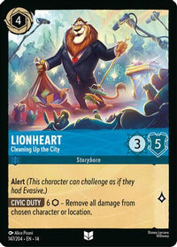 Lionheart - Cleaning Up the City (147/204) - Hyperia City Cold Foil