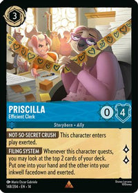 Priscilla - Efficient Clerk (148/204) - Hyperia City Cold Foil