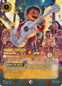 Miguel Rivera - Street Musician (Enchanted) (224/204) - Hyperia City Holofoil
