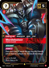 Mordekaiser, Twice Slain (Alternate Art) (020a/167) - Radiance Foil