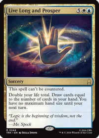 Live Long and Prosper (TRK-244) - Star Trek Foil