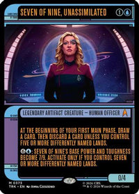 Seven of Nine, Unassimilated (Showcase) (TRK-373) - Star Trek Foil