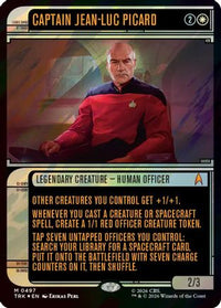 Captain Jean-Luc Picard (Showcase) (Surge Foil) (TRK-497) - Star Trek Foil