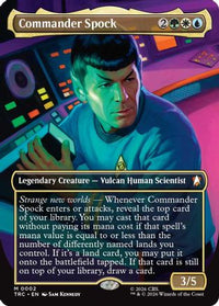 Commander Spock (Borderless) (TRC-002) - Commander: Star Trek Foil