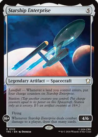 Starship Enterprise (Surge Foil) (TRC-122) - Commander: Star Trek Foil