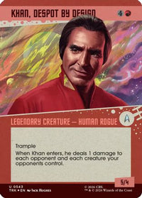 Khan, Despot by Design (Showcase) (Surge Foil) (TRK-543) - Star Trek Foil