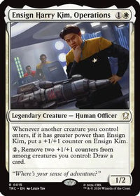 Ensign Harry Kim, Operations (Surge Foil) (TRC-015) - Commander: Star Trek Foil