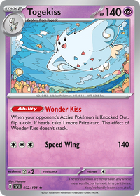 Togekiss (Cosmos Holo) (72/191) - Miscellaneous Cards & Products Holofoil