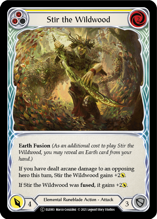 Stir the Wildwood (Yellow) [U-ELE083] (Tales of Aria Unlimited) Unlimited Rainbow Foil - POKÉ JEUX