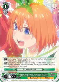Sourire pétillant, Yotsuba Nakano (5HY/W83-E031 RR) [Les quintuplés quintessentiels] 