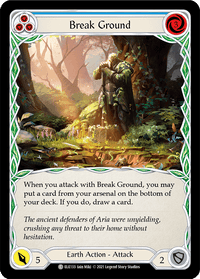Break Ground (Blue) [ELE133] (Tales of Aria) 1st Edition Rainbow Foil - POKÉ JEUX