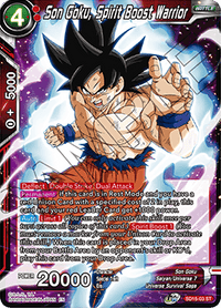 Son Goku, Spirit Boost Warrior (Starter Deck - Pride of the Saiyans) (SD15-03) [Cross Spirits] - POKÉ JEUX