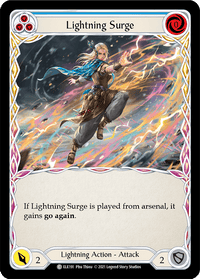 Lightning Surge (Blue) [ELE191] (Tales of Aria) 1st Edition Rainbow Foil - POKÉ JEUX