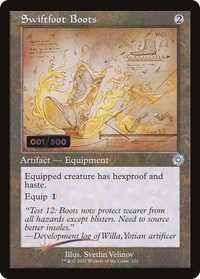 Bottes Swiftfoot (schéma rétro) (sérialisé) [Artefacts rétro de la guerre des frères] 