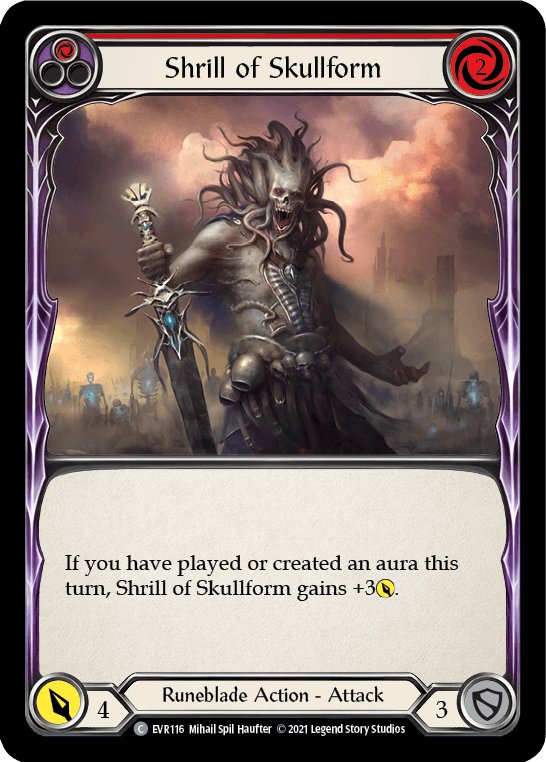 Shrill of Skullform (Red) [EVR116] (Everfest) 1st Edition Normal - POKÉ JEUX