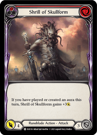 Shrill of Skullform (Red) [EVR116] (Everfest) 1st Edition Rainbow Foil - POKÉ JEUX