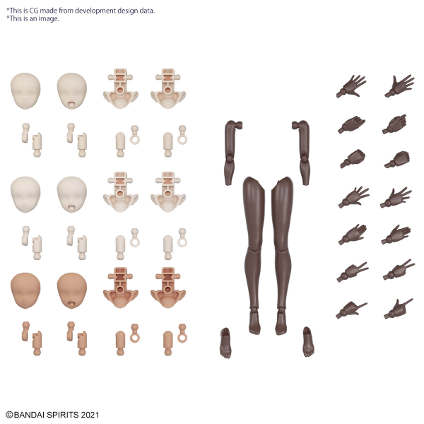 30MS OPTION BODY PARTS ARM PARTS & LEG PARTS [BROWN] (Pre-Order)