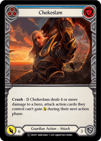 Chokeslam (Blue) [U-CRU037] (Crucible of War Unlimited) Unlimited Normal - POKÉ JEUX