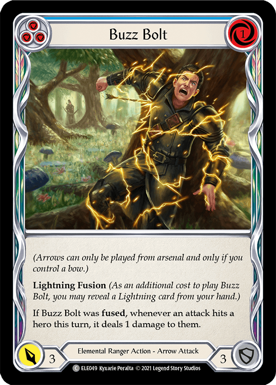 Buzz Bolt (Blue) [ELE049] (Tales of Aria) 1st Edition Rainbow Foil - POKÉ JEUX