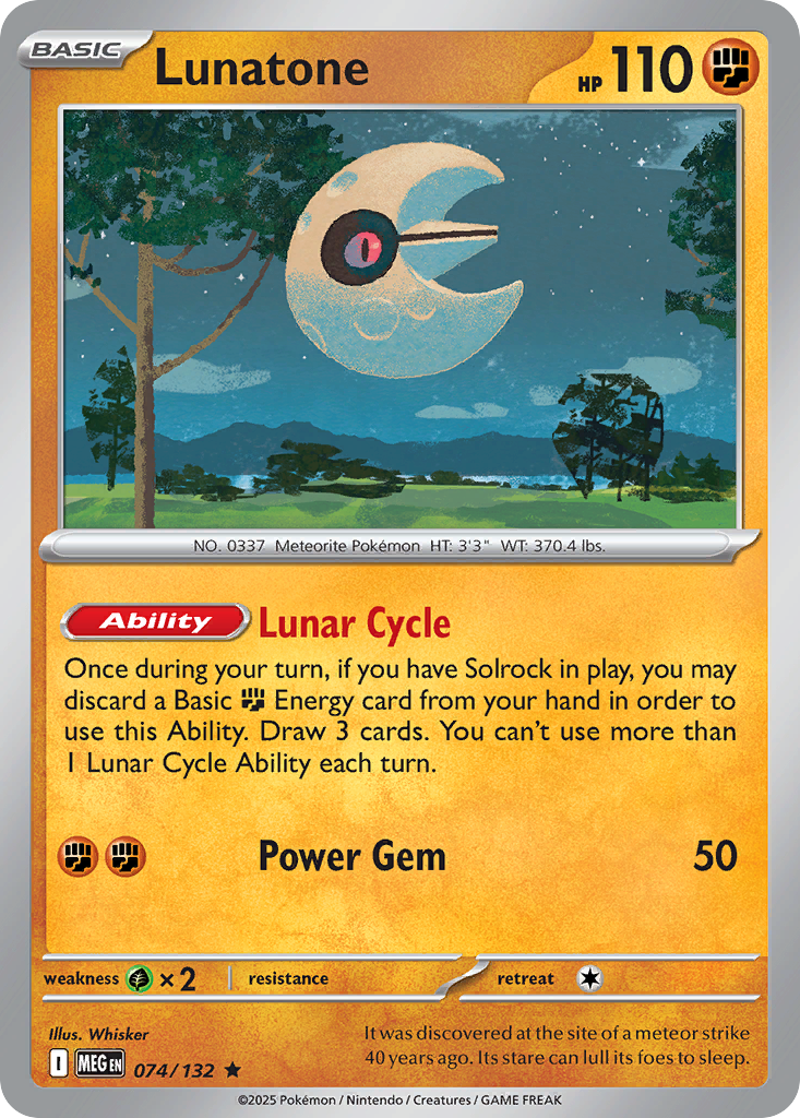 Lunatone (74/132) - Prize Pack Series Cards Holofoil