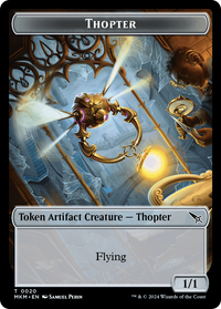 Mécanoptère (0020) // Jeton gobelin double face [Meurtres à Karlov Manor Tokens] 