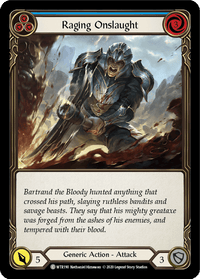 Raging Onslaught (Blue) [U-WTR190] (Welcome to Rathe Unlimited) Unlimited Rainbow Foil - POKÉ JEUX