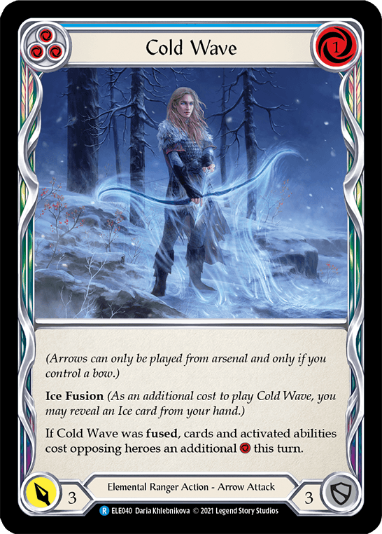Cold Wave (Blue) [ELE040] (Tales of Aria) 1st Edition Normal - POKÉ JEUX
