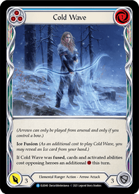 Cold Wave (Blue) [ELE040] (Tales of Aria) 1st Edition Rainbow Foil - POKÉ JEUX