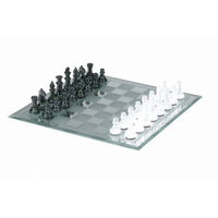 13 3/4"  MIRROR BOARD CHESS SET (EN) (Special Order)