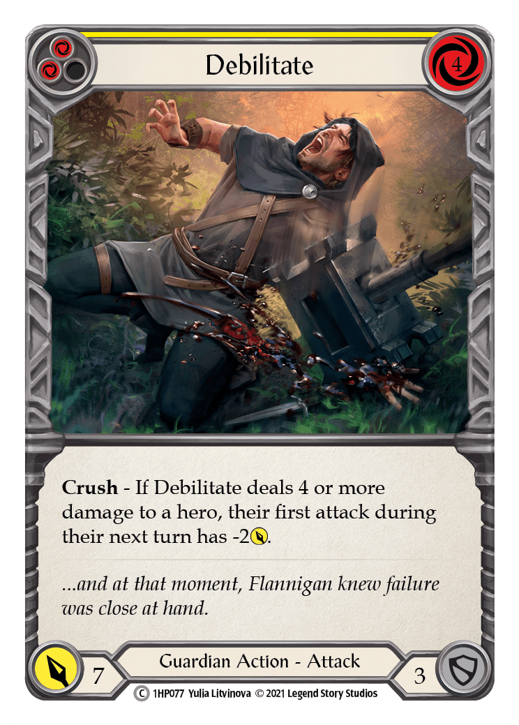 Debilitate (Yellow) [1HP077] (History Pack 1) - POKÉ JEUX