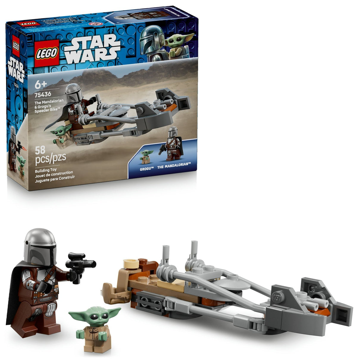 LEGO 75436 - STAR WARS - The Mandalorian & Grogu's Speeder Bike™