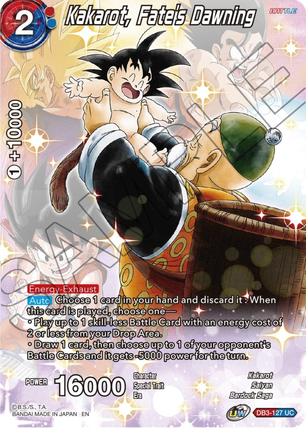 Kakarot, Fate's Dawning (DB3-127) [Theme Selection: History of Son Goku] - POKÉ JEUX