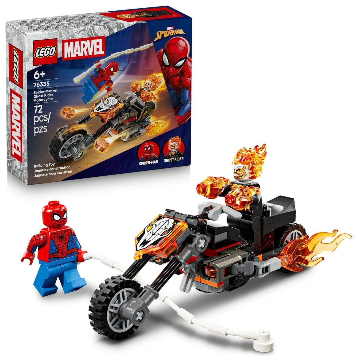 LEGO 76335 - MARVEL - Spider-Man vs. Ghost Rider Motorcycle