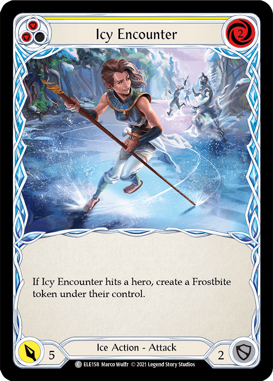 Icy Encounter (Yellow) [ELE158] (Tales of Aria) 1st Edition Normal - POKÉ JEUX