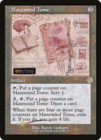 Mazemind Tome (Retro Schematic) (Serialized) [The Brothers' War Retro Artifacts]