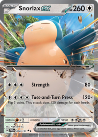 Snorlax ex (Prismatic Evolution Stamped) (76) - Miscellaneous Cards & Products Holofoil