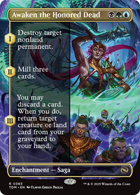 Awaken the Honored Dead (Borderless) (TDM-383) - Tarkir: Dragonstorm Foil