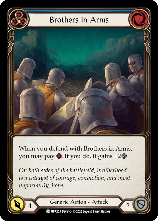 Brothers in Arms (Blue) [UPR205] (Uprising) Rainbow Foil - POKÉ JEUX