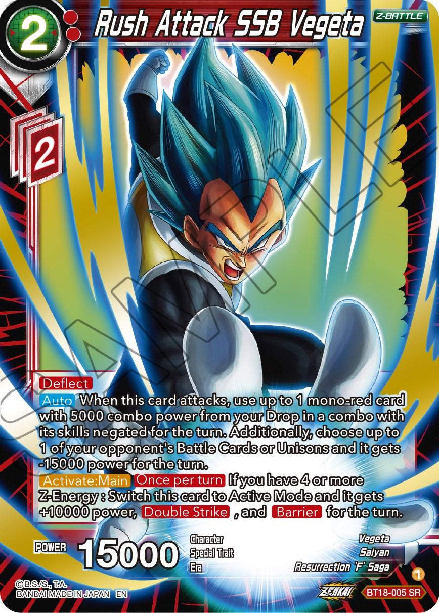 Rush Attack SSB Vegeta (BT18-005) [Dawn of the Z-Legends] - POKÉ JEUX