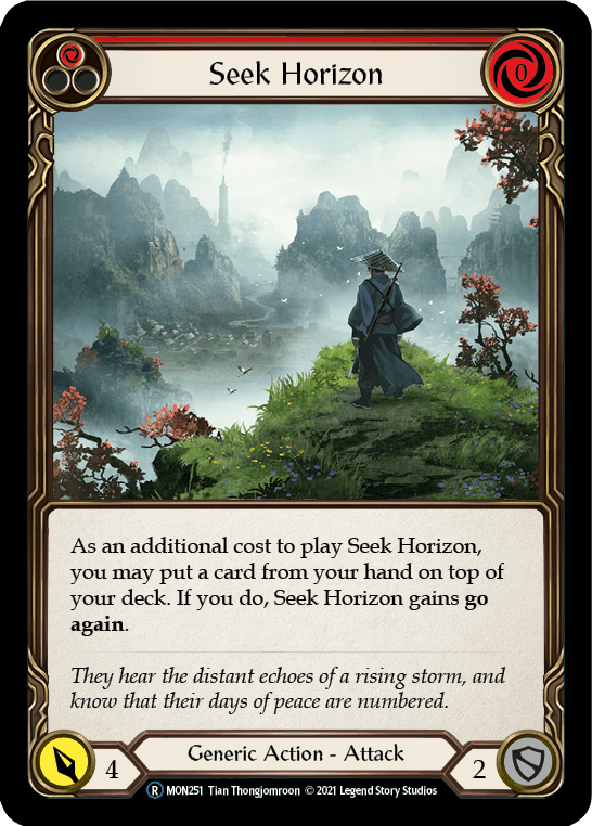 Seek Horizon (Red) [U-MON251-RF] (Monarch Unlimited) Unlimited Rainbow Foil - POKÉ JEUX