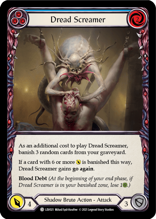 Dread Screamer (Blue) [LEV021] (Monarch Levia Blitz Deck) - POKÉ JEUX