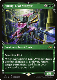 Spring-Leaf Avenger (Showcase Ninja) [Kamigawa: Neon Dynasty]