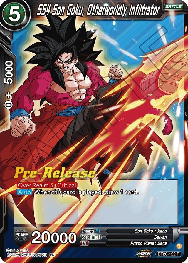 SS4 Son Goku, Otherworldly Infiltrator (BT20-122) [Power Absorbed Prerelease Promos] - POKÉ JEUX